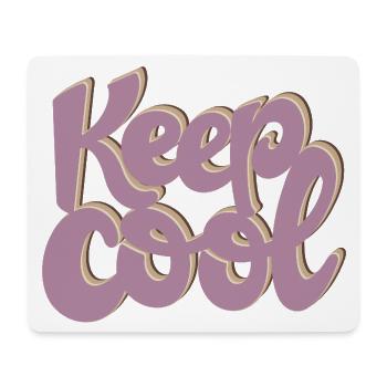 KEEP COOL - Mouse Pad (horizontal) - white - Front