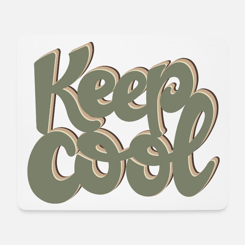 KEEP COOL - Mouse Pad (horizontal) - white