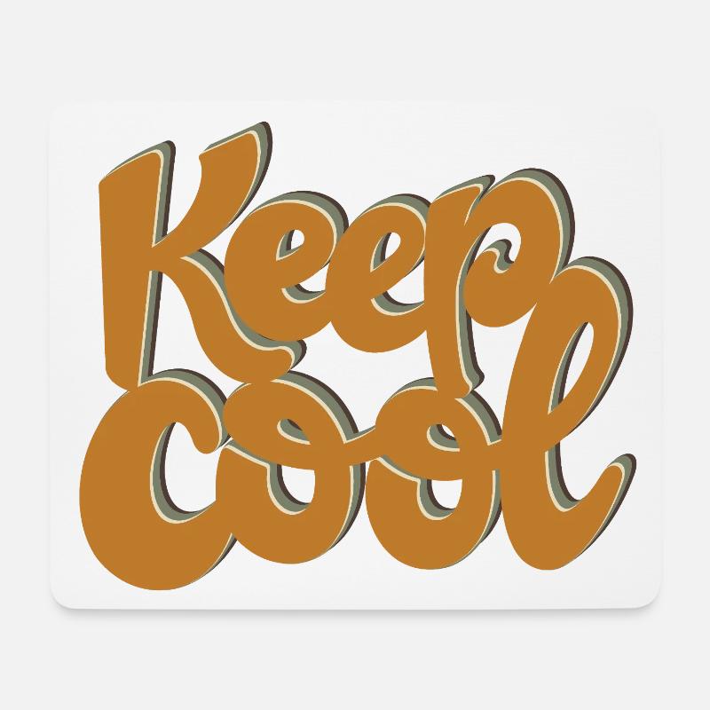 KEEP COOL - Mouse Pad (horizontal) - white
