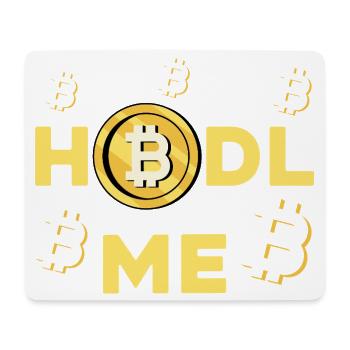 HODL ME Bitcoin Logo - Mousepad (Querformat) - Weiß - Vorne