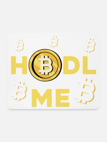 HODL ME Bitcoin Logo - Mousepad (Querformat) - Weiß