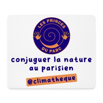 identite_visuelle_du_projet_climatheque - Tapis de souris (format paysage) - blanc - Devant