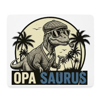 Opasaurus Rex – Cadeau dinosaure drôle de grand-père - Tapis de souris (format paysage) - blanc - Devant