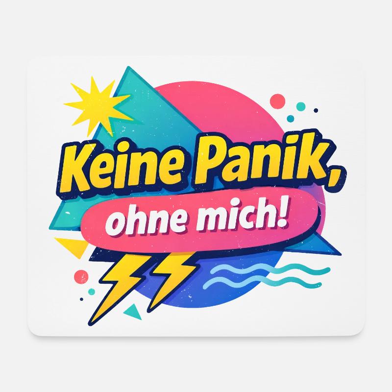 Keine Panik ohne mich! - Mousepad (Querformat) - Weiß