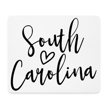 South Carolina Heart Women's Love South Carolina - Mouse Pad (horizontal) - white - Front
