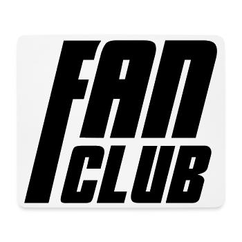 Fan Club - Mousepad (Querformat) - Weiß - Vorne