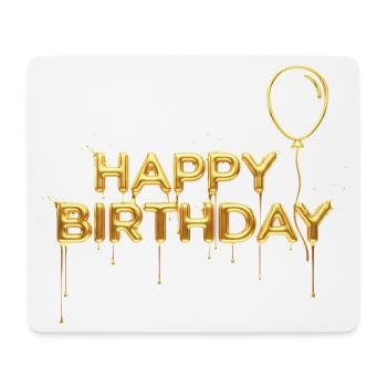 Joyeux anniversaire Liquid Gold - Noble anniversaire - Tapis de souris (format paysage) - blanc - Devant