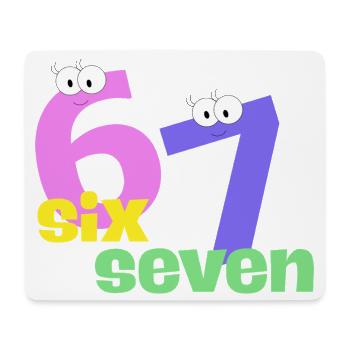 Six Seven Trend - Mousepad (Querformat) - Weiß - Vorne