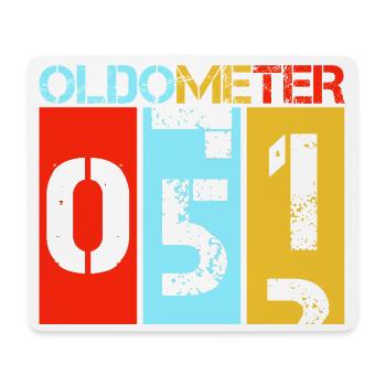 51 Retro Vintage 51. Geburtstagsdesign - Mousepad (Querformat) - Weiß - Vorne