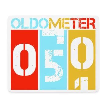 Oldometer 50 Vintage Retro 50th Birthday - Mouse Pad (horizontal) - white - Front