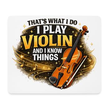 Cadeau pour le violoniste - Tapis de souris (format paysage) - blanc - Devant