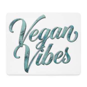 Vegan Vibes Veganism Statement - Mouse Pad (horizontal) - white - Front