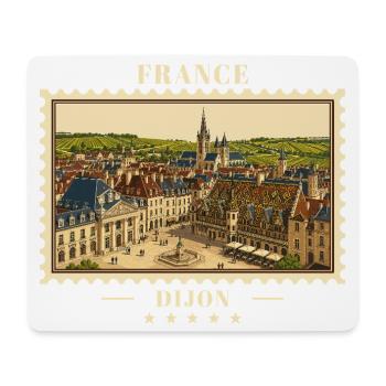 Frankreich Dijon Vintage Reisemarke - Mousepad (Querformat) - Weiß - Vorne