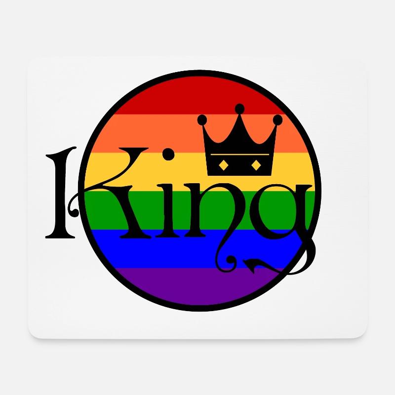 King1 1 - Mousepad (Querformat) - Weiß