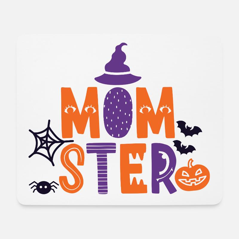 MOMster Halloween - Mousepad (Querformat) - Weiß