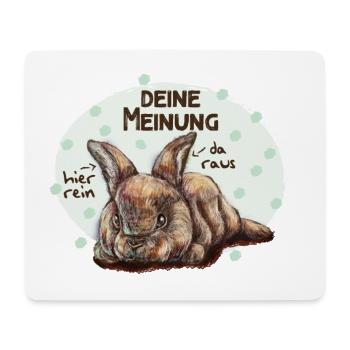 Interessiert mich nicht - Mousepad (Querformat) - Weiß - Vorne
