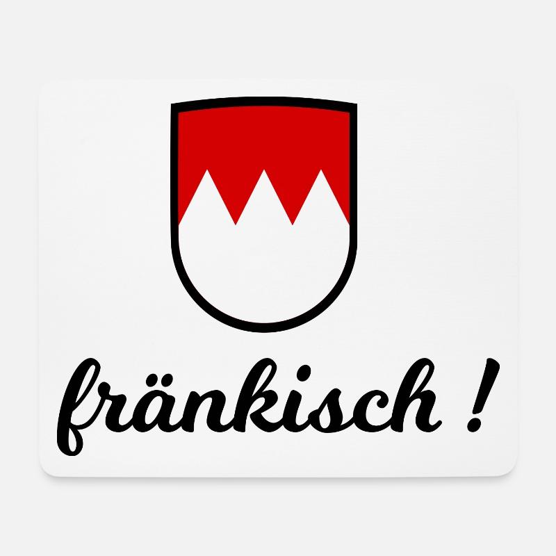 fränkisch - Mousepad (Querformat) - Weiß
