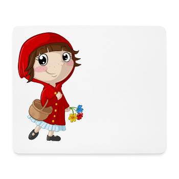 Little Red Riding Hood cartoon - Mouse Pad (horizontal) - white - Front