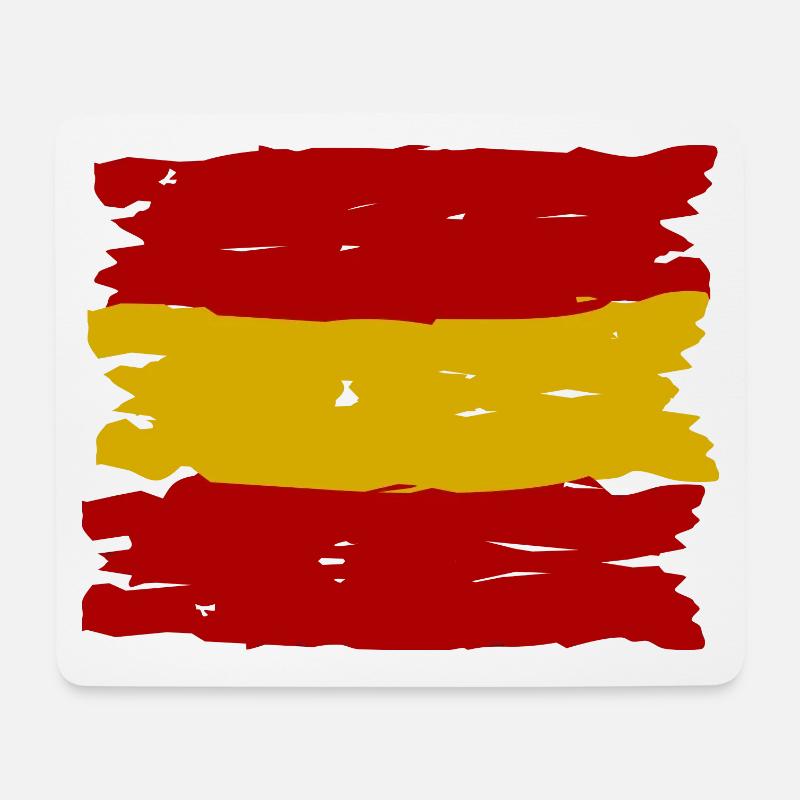 Die spanische Flagge - Mousepad (Querformat) - Weiß