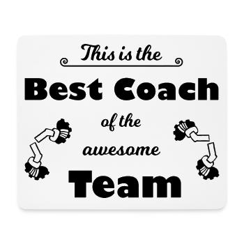 Der beste lustige Trainer weltweit - Mousepad (Querformat) - Weiß - Vorne