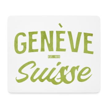 Genève Suisse Vintage Font - Mouse Pad (horizontal) - white - Front