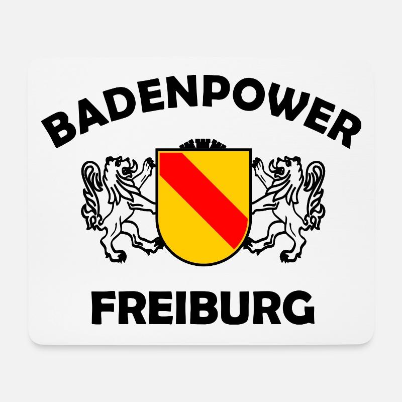 Lustige Freiburger Badner Sprücher - Mousepad (Querformat) - Weiß