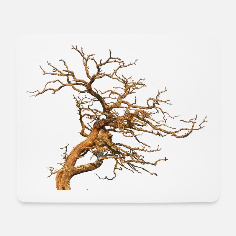 Baum - Mousepad (Querformat) - Weiß