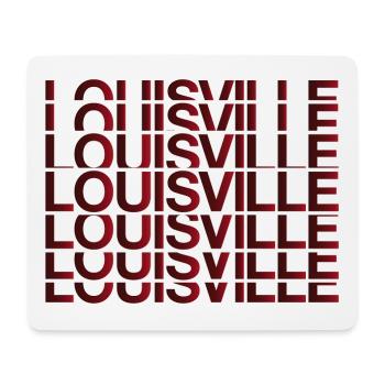 Louisville Grid Neon Schriftbild - Mousepad (Querformat) - Weiß - Vorne