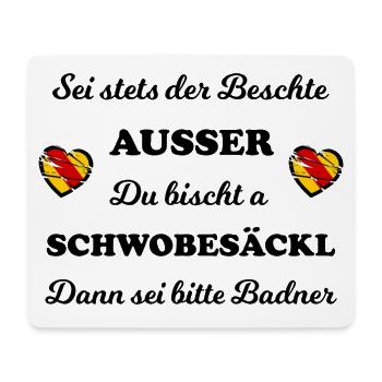 Die Badner und Schwobesäckl - Mousepad (Querformat) - Weiß - Vorne