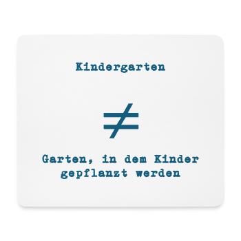 back to school: Kinder-Garten - Mousepad (Querformat) - Weiß - Vorne