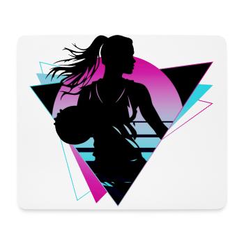 Basketball Basketball Player Fan Neon Colorful - Mouse Pad (horizontal) - white - Front