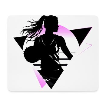 Basketball Basketball Player Fan Neon Colorful - Mouse Pad (horizontal) - white - Front