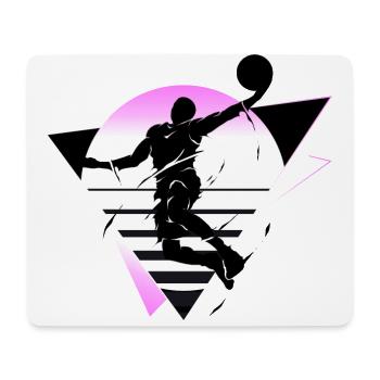 Basketball Basketball Player Fan Neon Colorful - Mouse Pad (horizontal) - white - Front