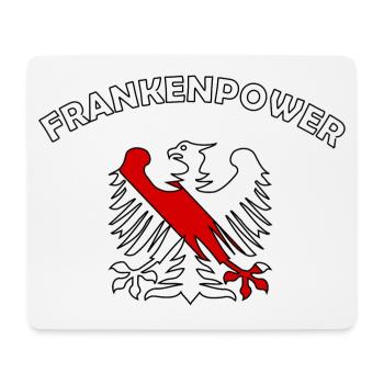 Die Macht aus Franken - Mousepad (Querformat) - Weiß - Vorne