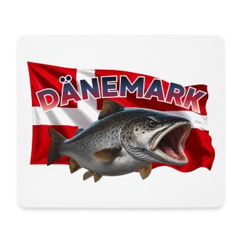 Forelle Angeln Dänemark - Fisch Motiv - Mousepad (Querformat) - Weiß - Vorne