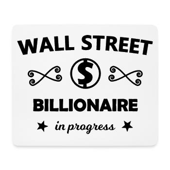 Actionnaires de Wall Street - Tapis de souris (format paysage) - blanc - Devant