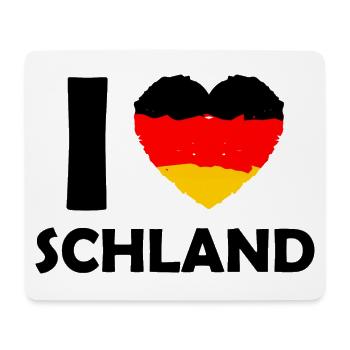 Ich liebe das Land - Mousepad (Querformat) - Weiß - Vorne