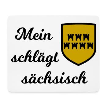 Mein liebes Sachsen - Mousepad (Querformat) - Weiß - Vorne