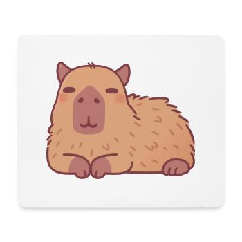 Cute Resting Capybara Doodle - Mouse Pad (horizontal) - white - Front