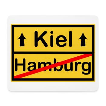 La ville de Kiel - Tapis de souris (format paysage) - blanc - Devant