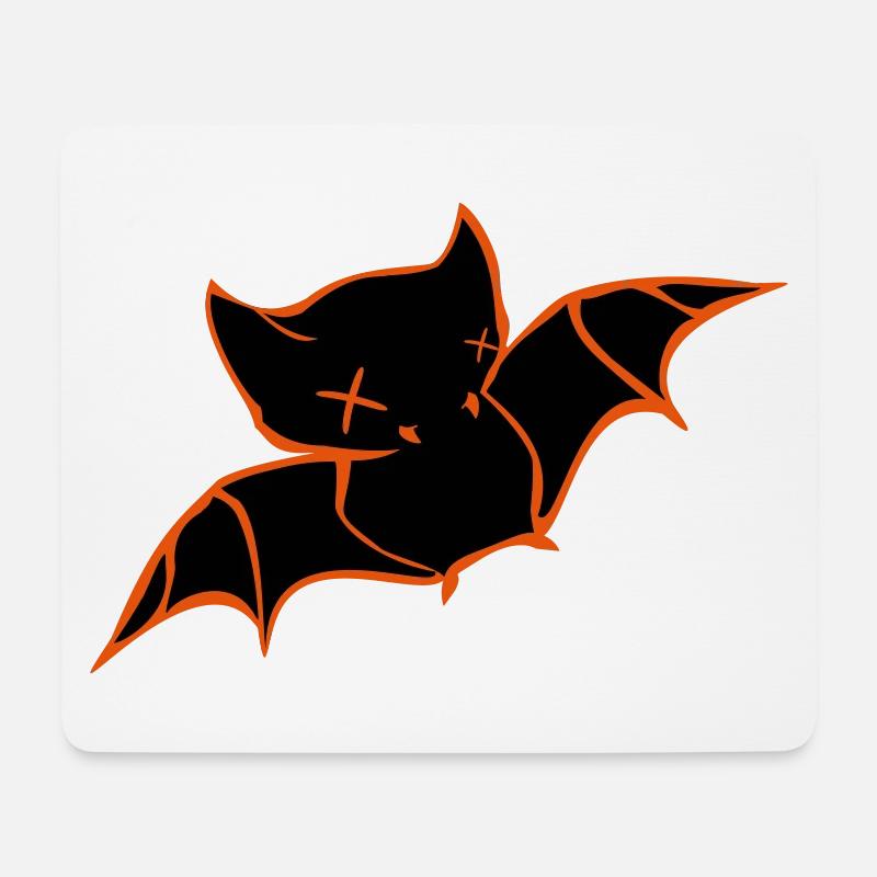 Fledermaus Halloween - Mousepad (Querformat) - Weiß