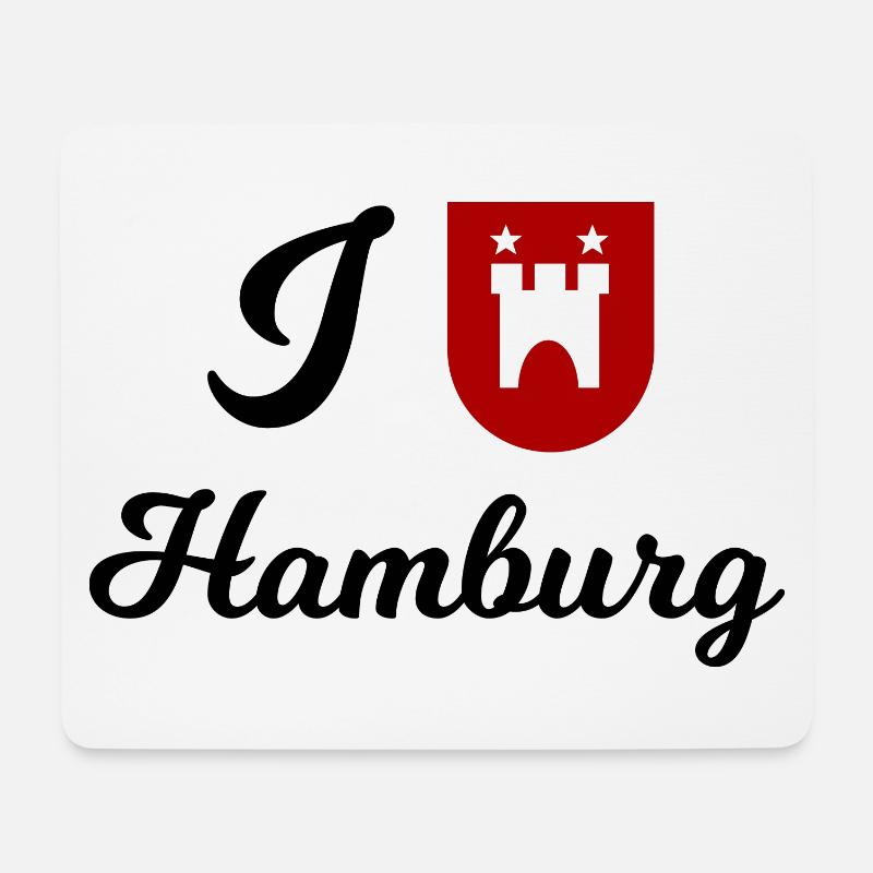 Die Hamburger - Mousepad (Querformat) - Weiß