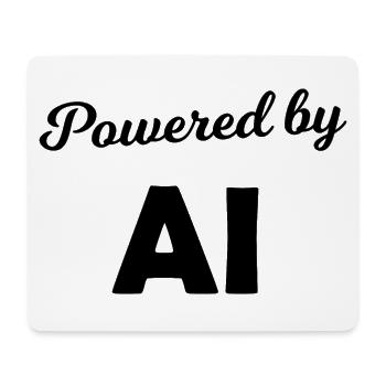 Computer und künstliche Intelligenz - Mousepad (Querformat) - Weiß - Vorne