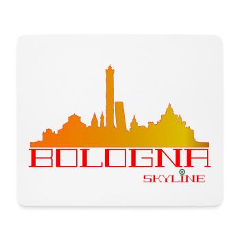 Bologna Skyline Orange-Rot - Mousepad (Querformat) - Weiß - Vorne