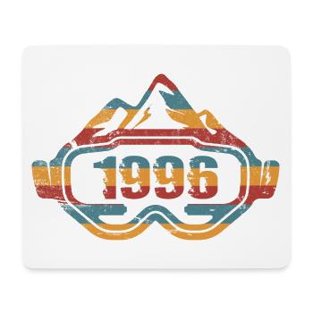 Skifahren Langlaufski Skifahrer 1996 Geburtstag - Mousepad (Querformat) - Weiß - Vorne