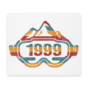 Ski goggles Skiers Cross-country skis 1999 Birthday - Mouse Pad (horizontal) - white - Front