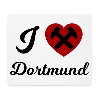 Ich liebe Dortmund - Mousepad (Querformat) - Weiß - Vorne