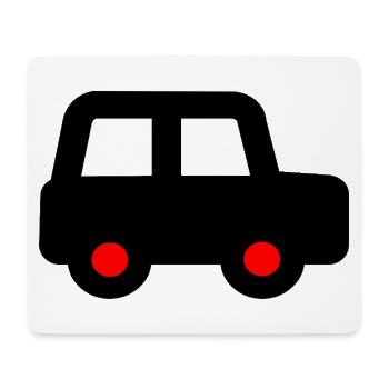 Voiture - Tapis de souris (format paysage) - blanc - Devant