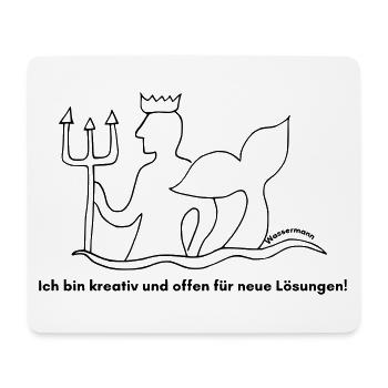 Sternzeichen Wassermann - Mousepad (Querformat) - Weiß - Vorne