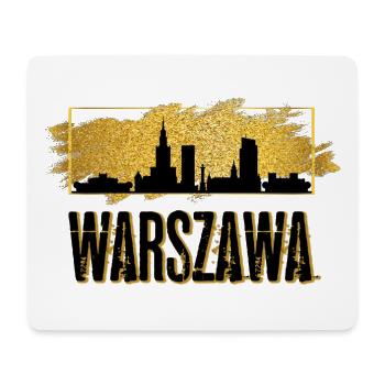 Warsaw Warszawa Poland City Skyline Home Gold - Mouse Pad (horizontal) - white - Front